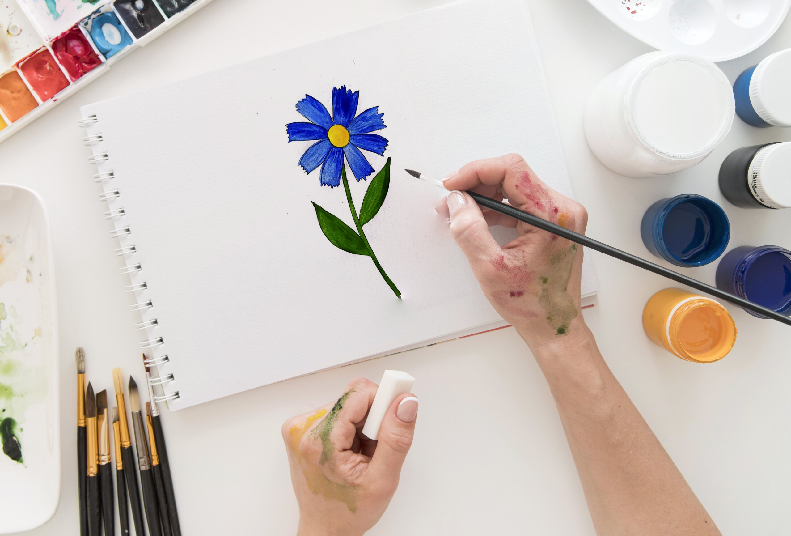 Flower Drawing Step by Step Tutorial Mimi Panda