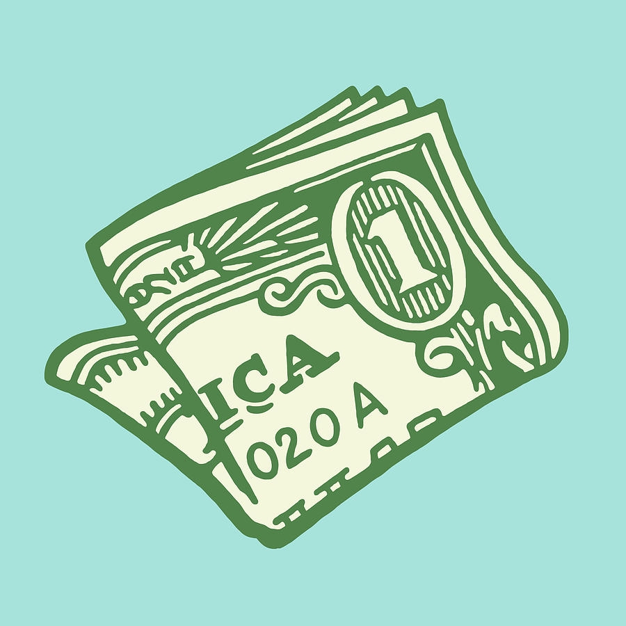 dollar bill drawing