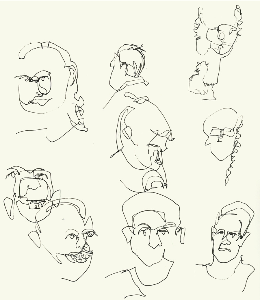 Foundations2022 A Week Of Continuous Line Drawings Liz Steel Liz Steel