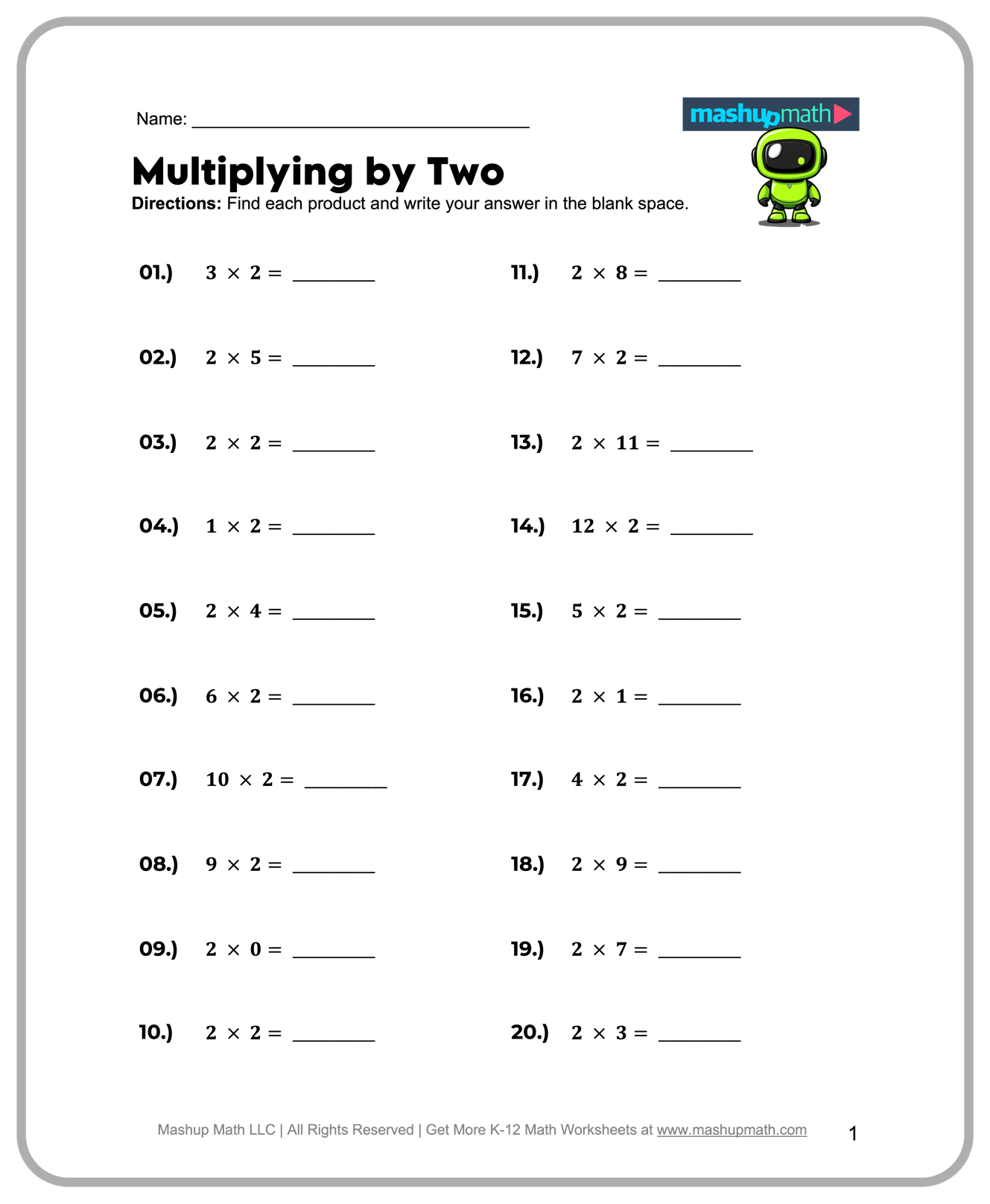 math worksheets for second graders