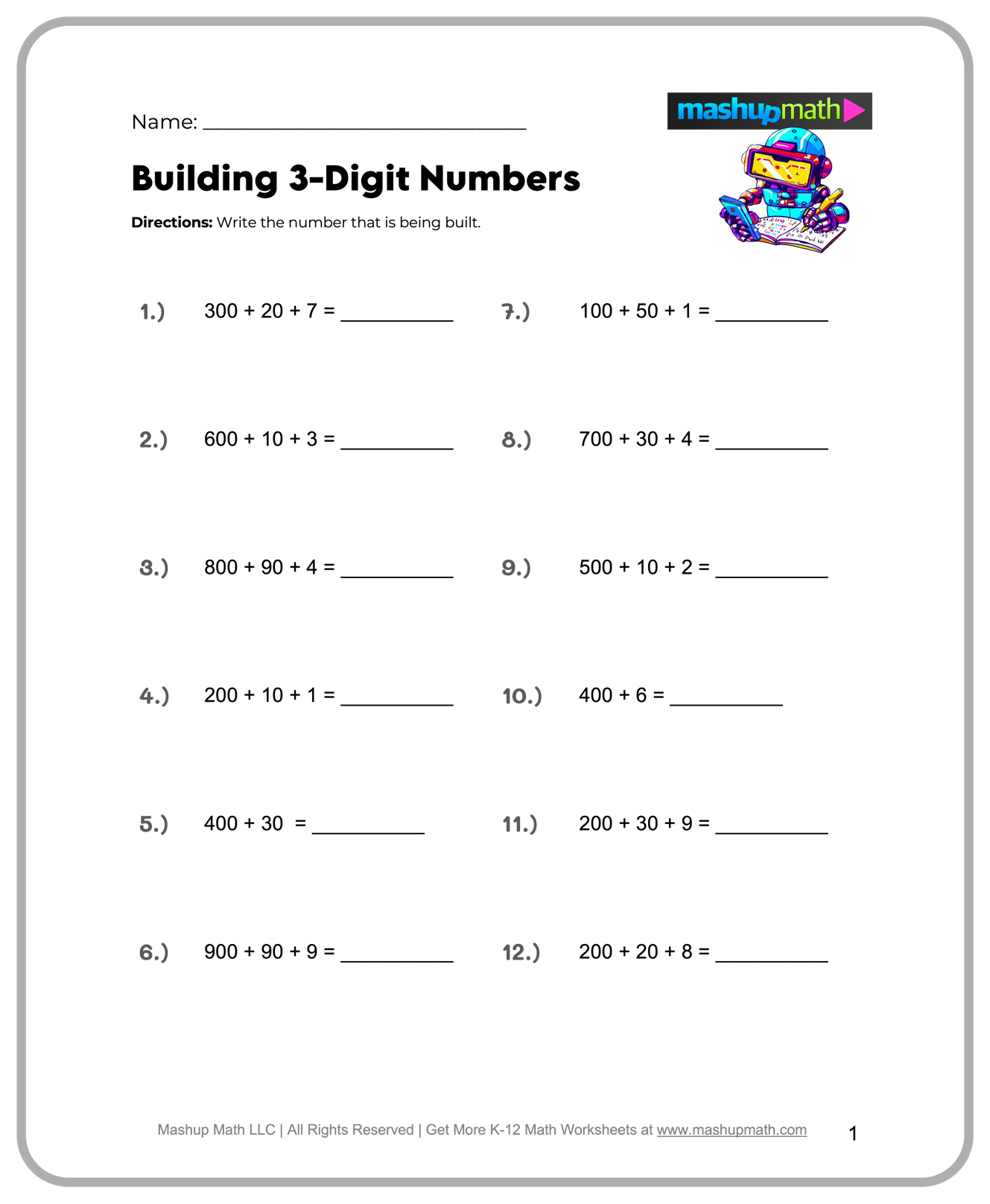 4th grade math worksheets pdf free download