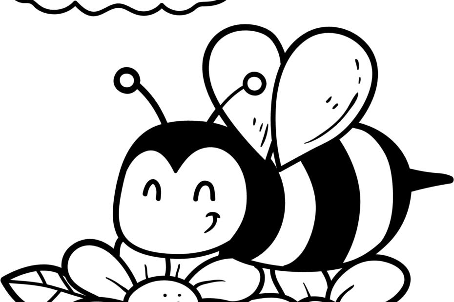 Free Bee Coloring Pages Crafty Morning