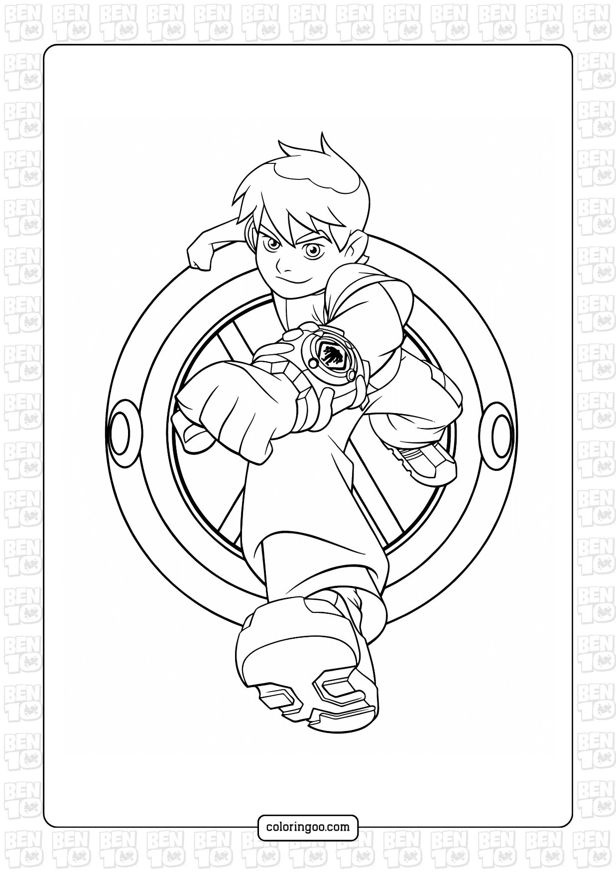 free ben 10 coloring pages