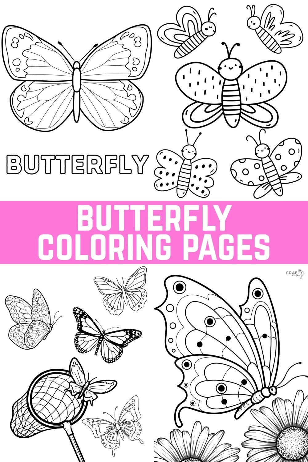 butterfly printable coloring pages