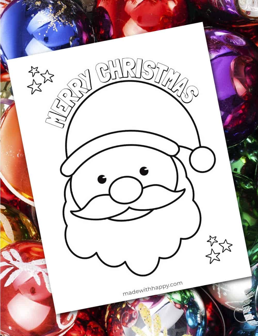 Free Christmas Coloring Pages Printables Made With HAPPY