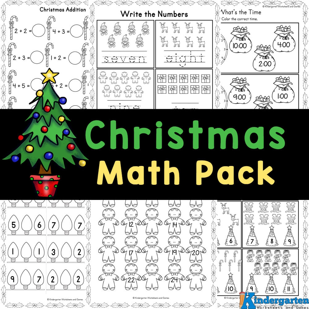 xmas maths worksheets