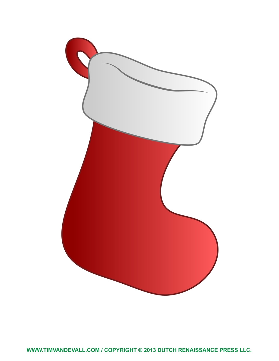 Free Christmas Stocking Template Clip Art U0026 Decorations