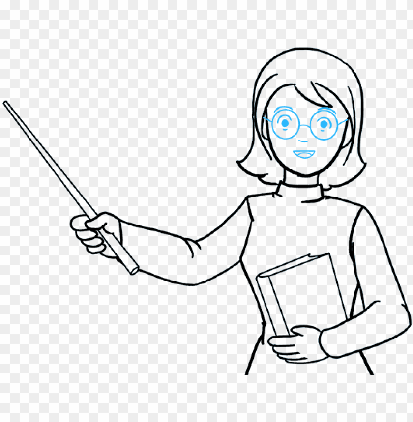 teacher drawing