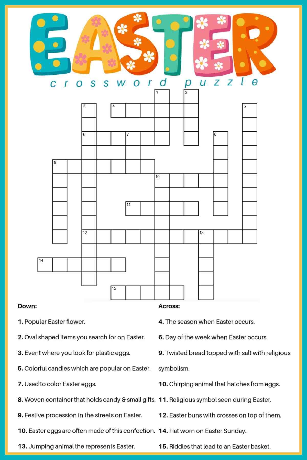 sunday printable crossword puzzles
