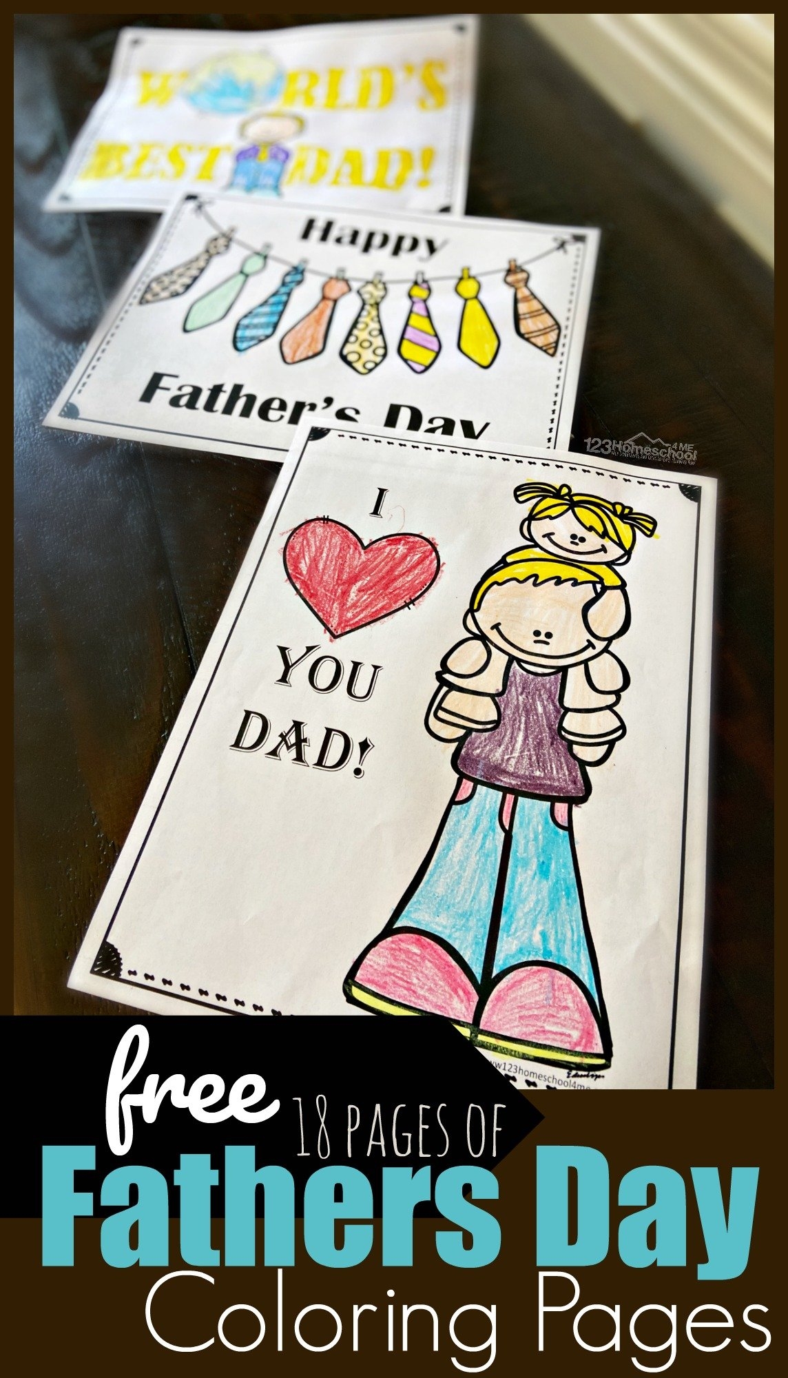 happy father's day coloring pages