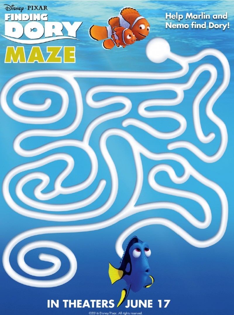 finding dory printable pdf