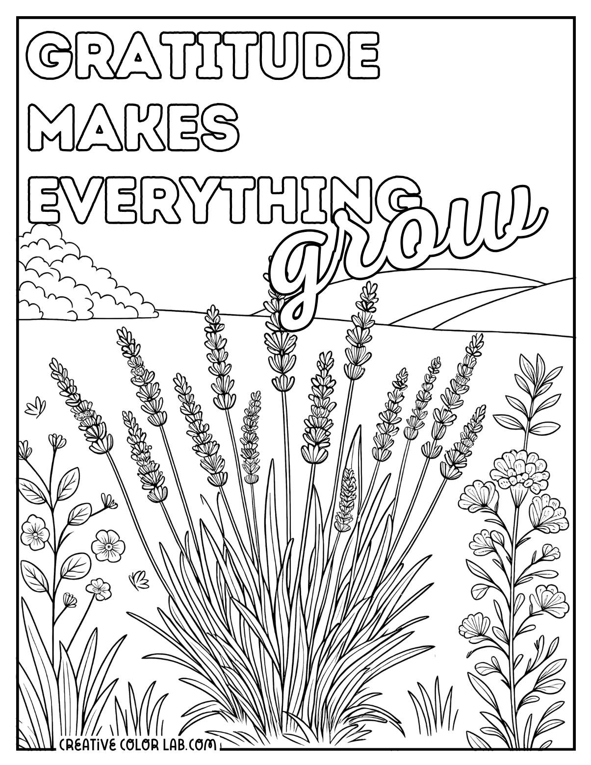free printable grateful coloring pages
