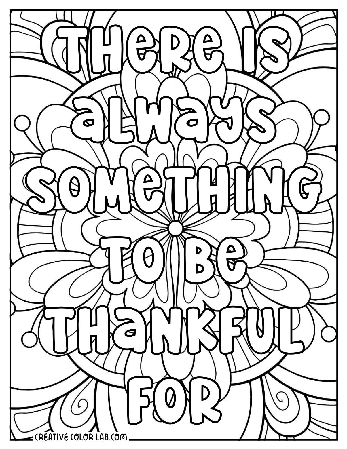 Free Grateful Coloring Pages PDF Printables To Download