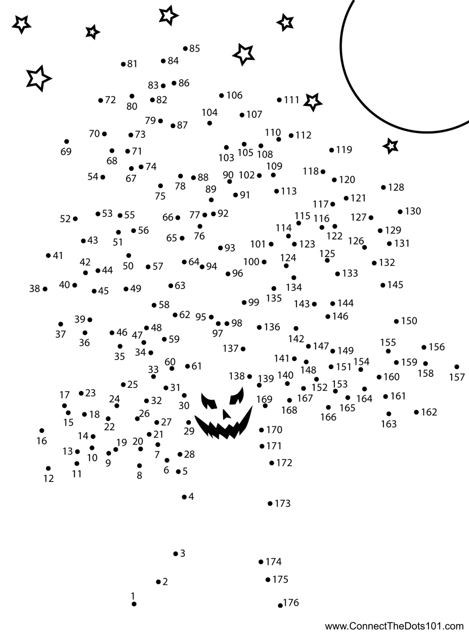 Free Halloween Connect The Dots Worksheet Download Free Halloween 