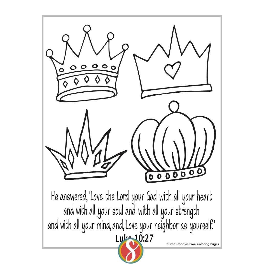 Free Luke Scripture Coloring Pages Stevie Doodles