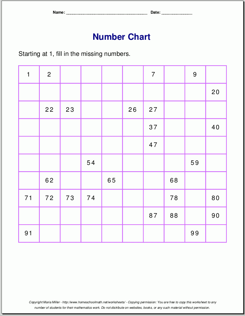 free math sheets