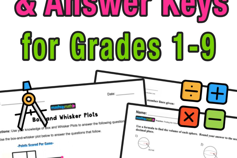 Free Math Worksheets Printable By Grade Answers Included Mashup Math