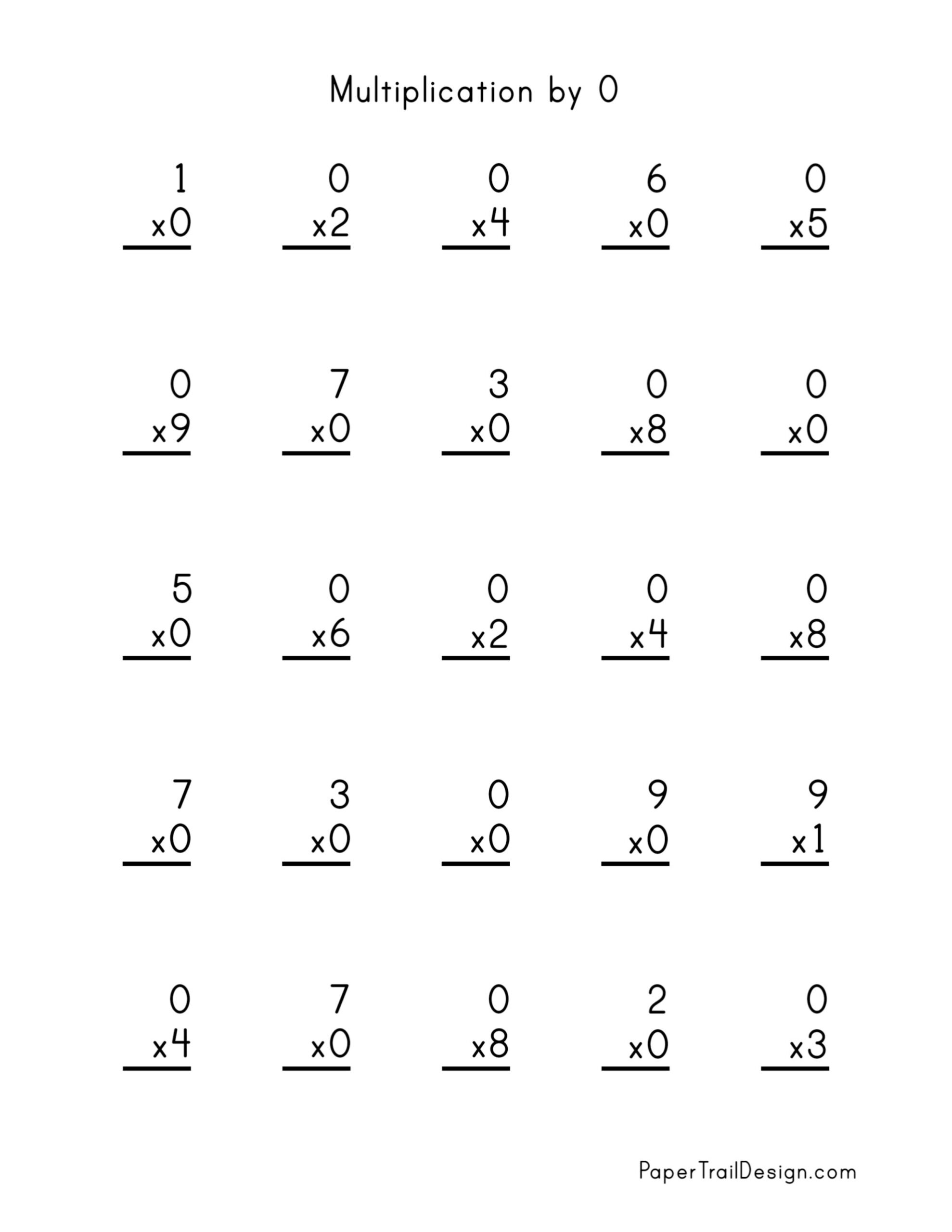 free math multiplication worksheets