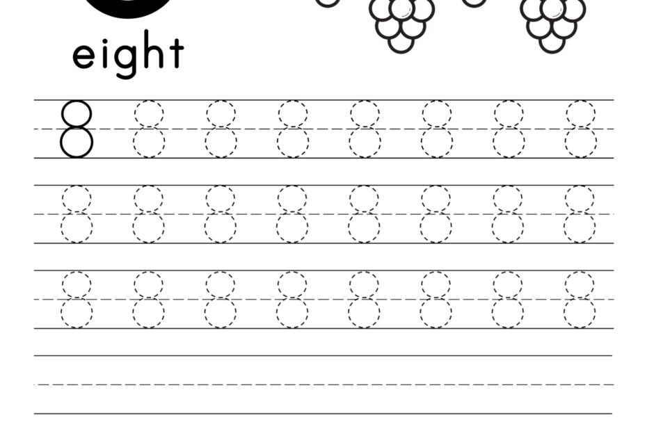 Free Number Tracing Worksheets Paper Trail Design
