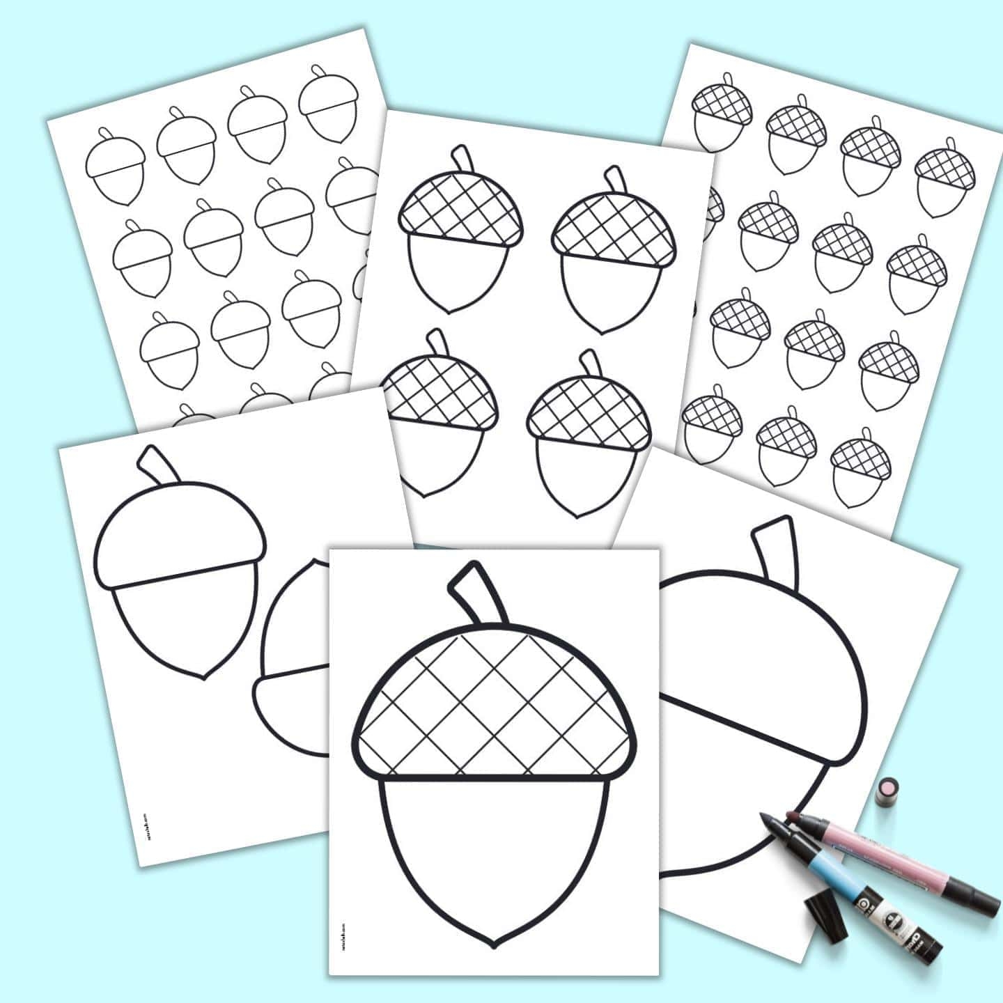Free Printable Acorn Templates The Artisan Life