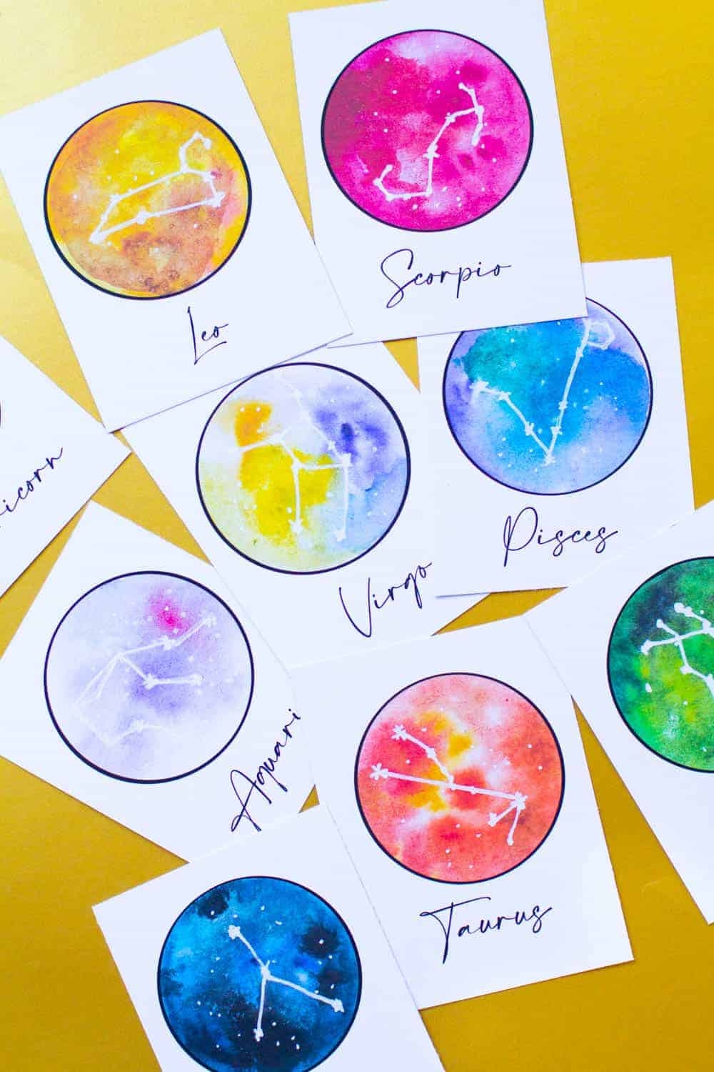free printable zodiac sign images