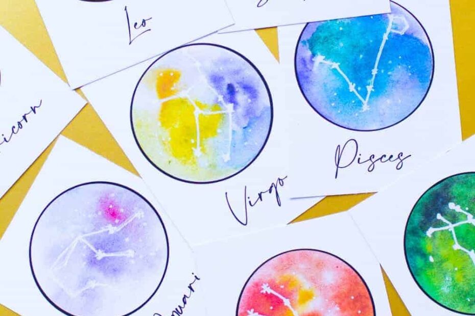 FREE PRINTABLE ASTROLOGY THEMED STAR SIGN ZODIAC TABLE NAMES Bespoke Bride Wedding Blog