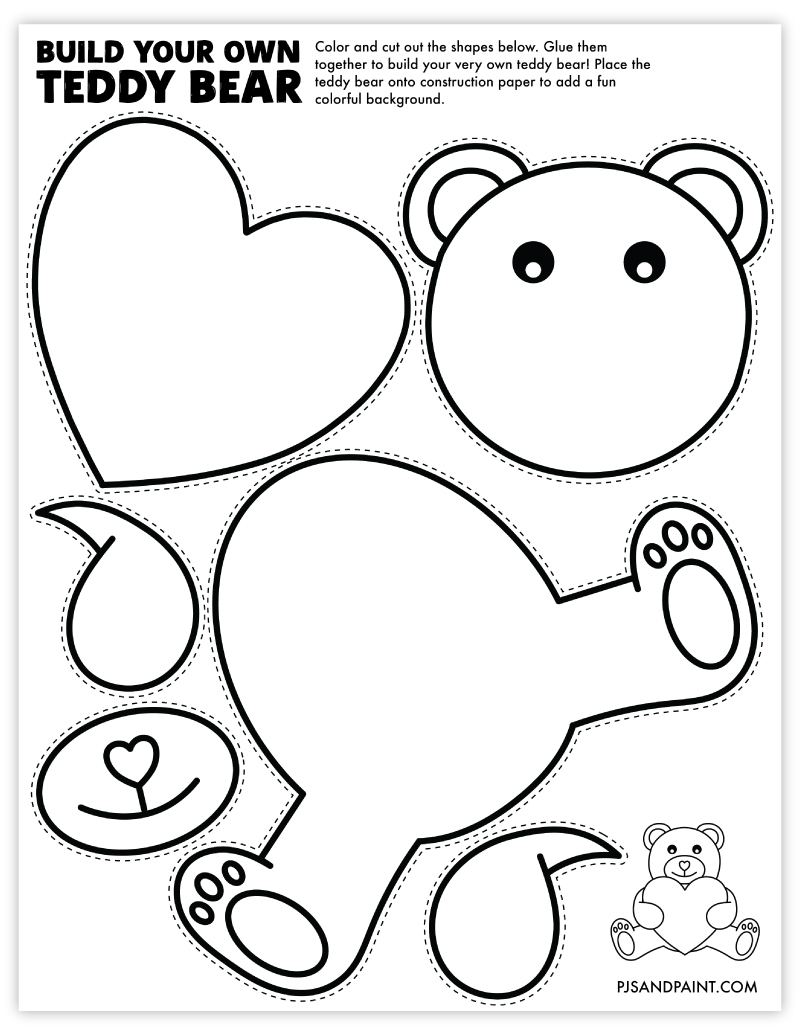 free printable teddy bear printables