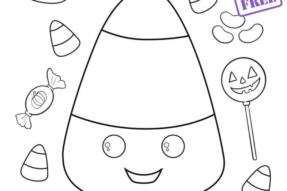 Free Printable Candy Corn Coloring Pages The Artisan Life