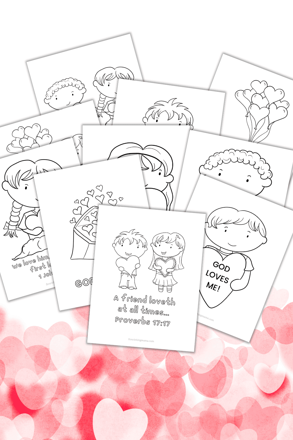 Free Printable Christian Valentine s Coloring Pages 