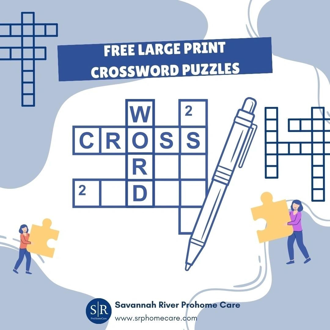 seniors crossword puzzles printable