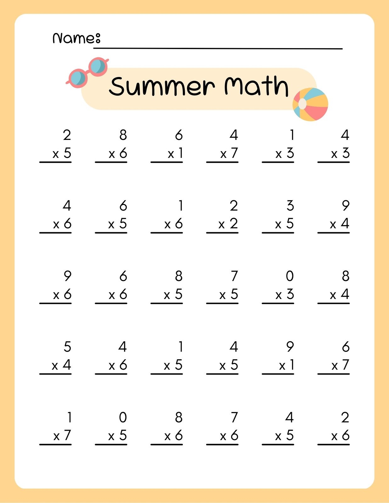 math worksheet maker software