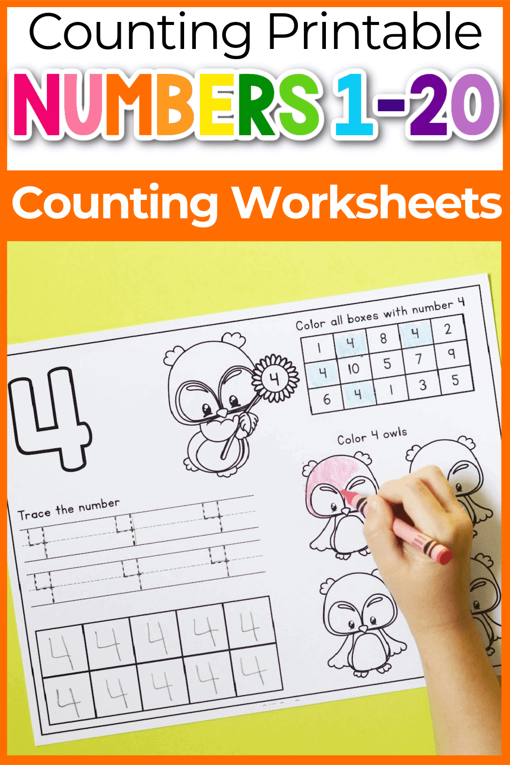 free printable number tracing