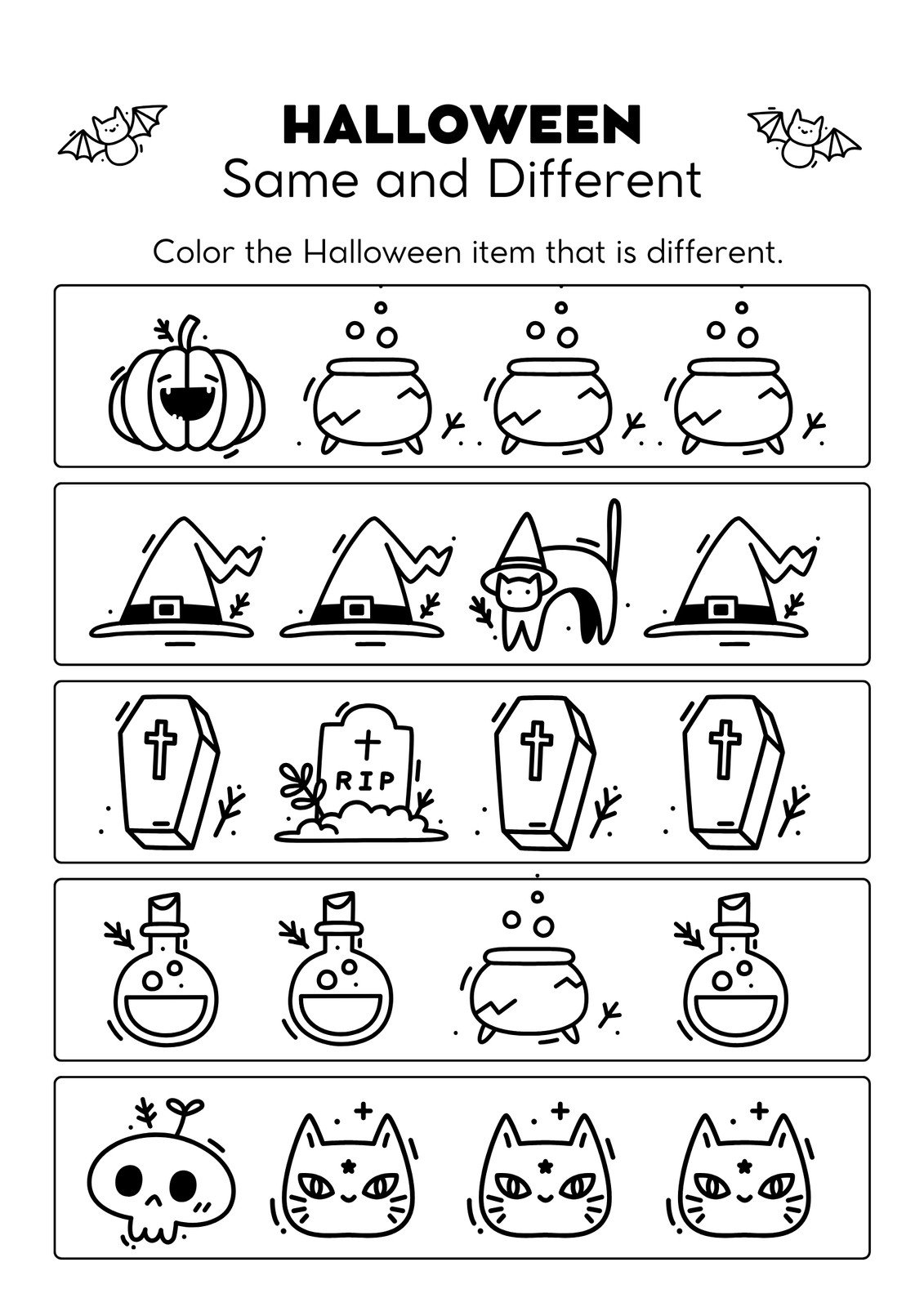 halloween math activity sheets