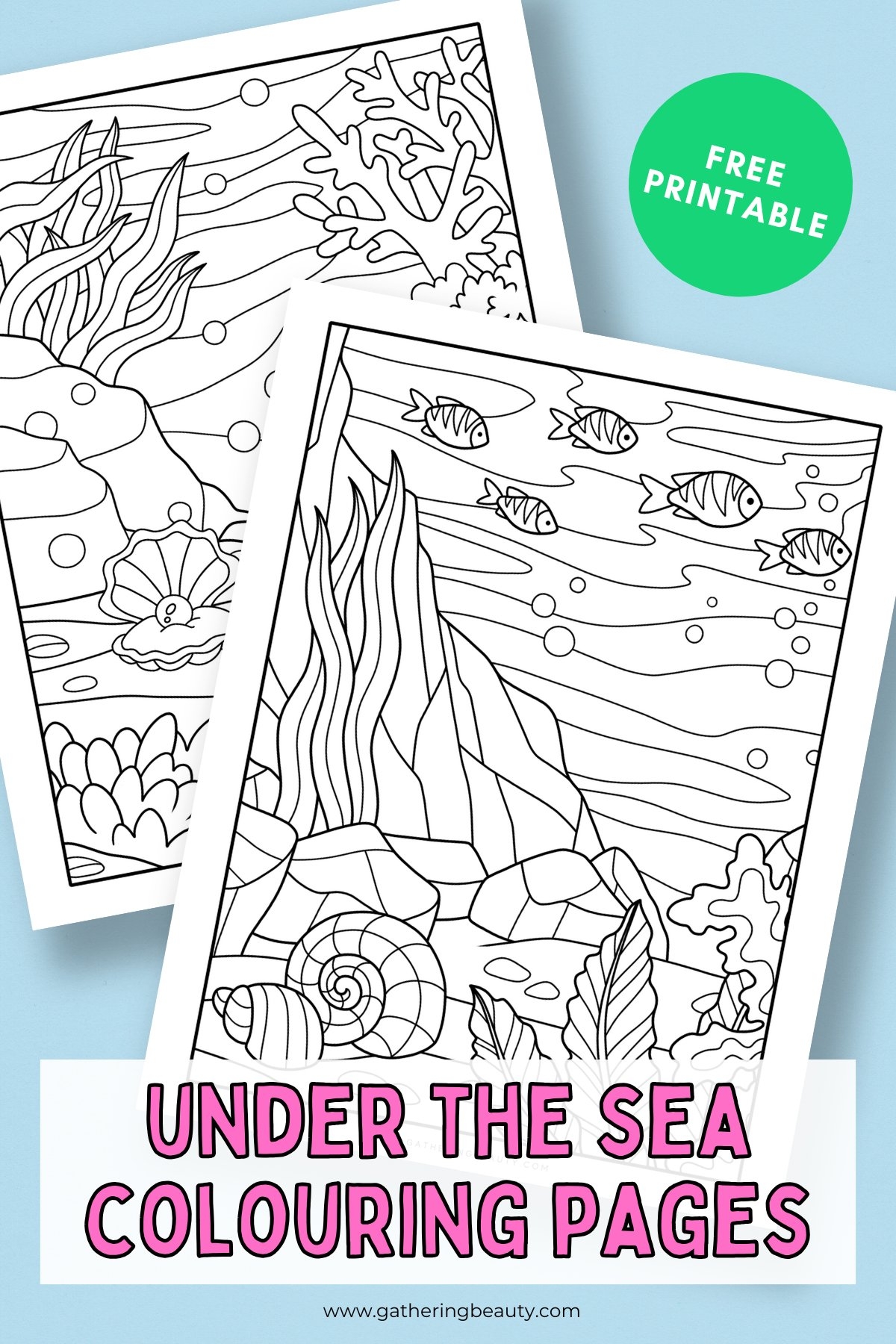 free printable undersea coloring pages