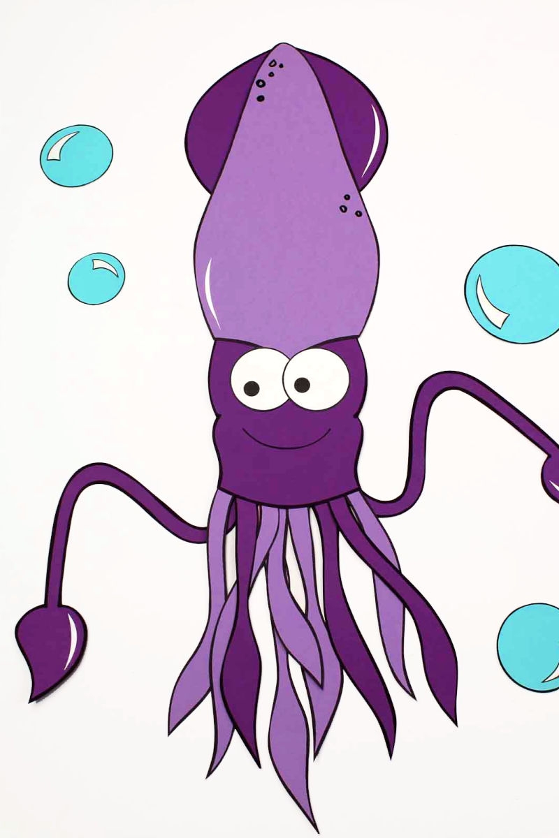 Free Printable Paper Squid Craft Mama Likes This