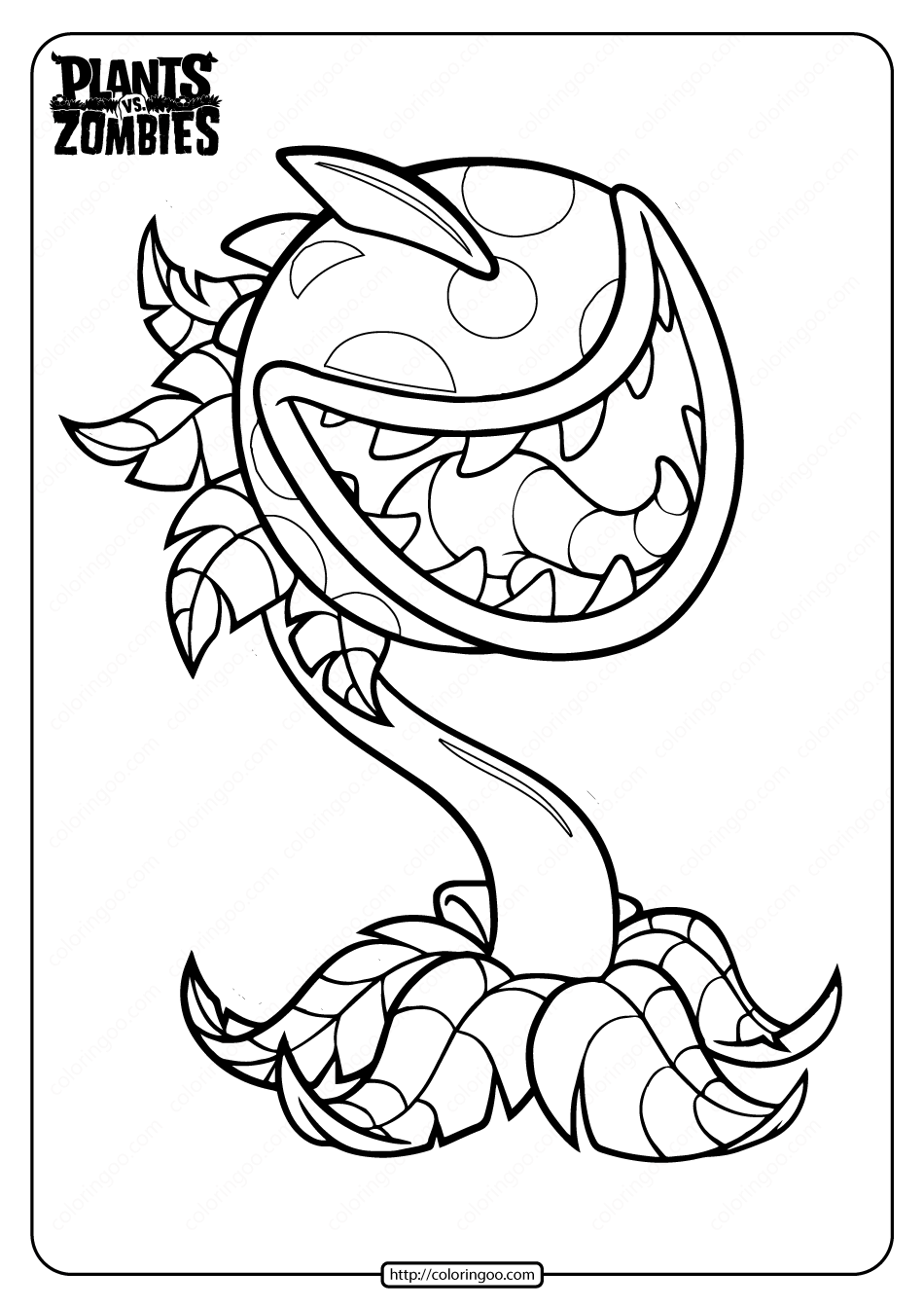 free coloring pages plants vs zombies