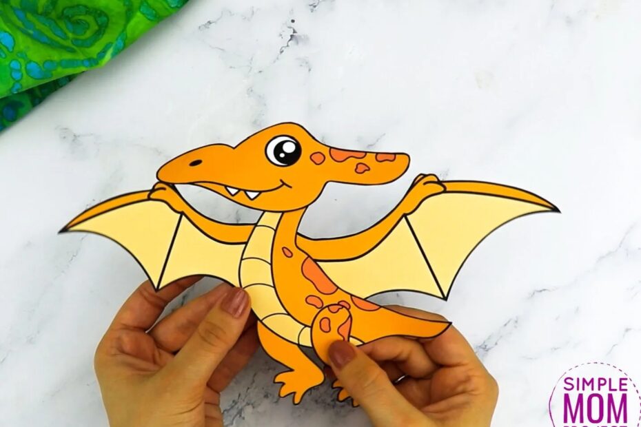 Free Printable Pterodactyl Craft Template Simple Mom Project