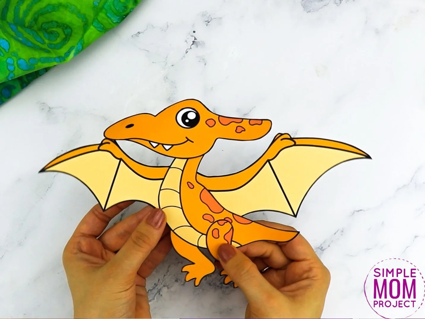 Free Printable Pterodactyl Craft Template Simple Mom Project
