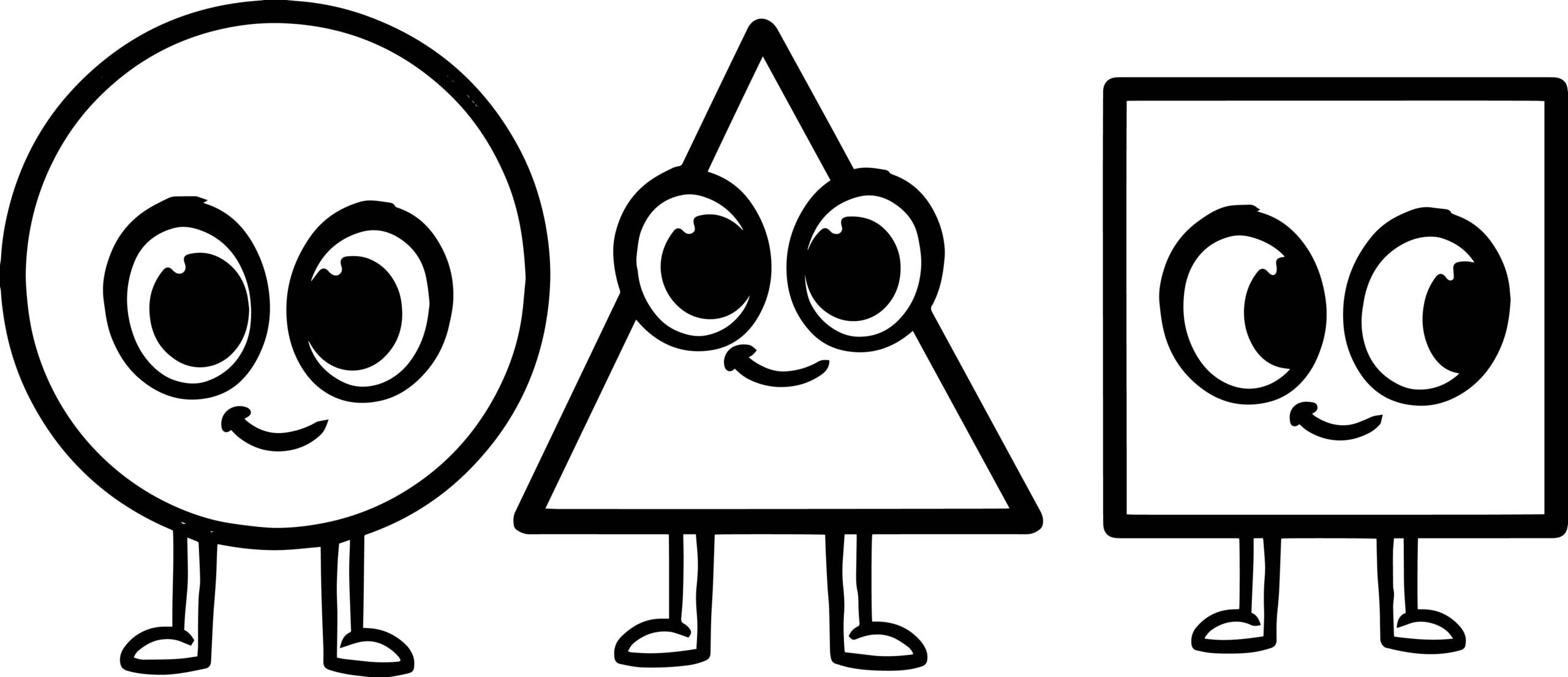 shape coloring pages free printable