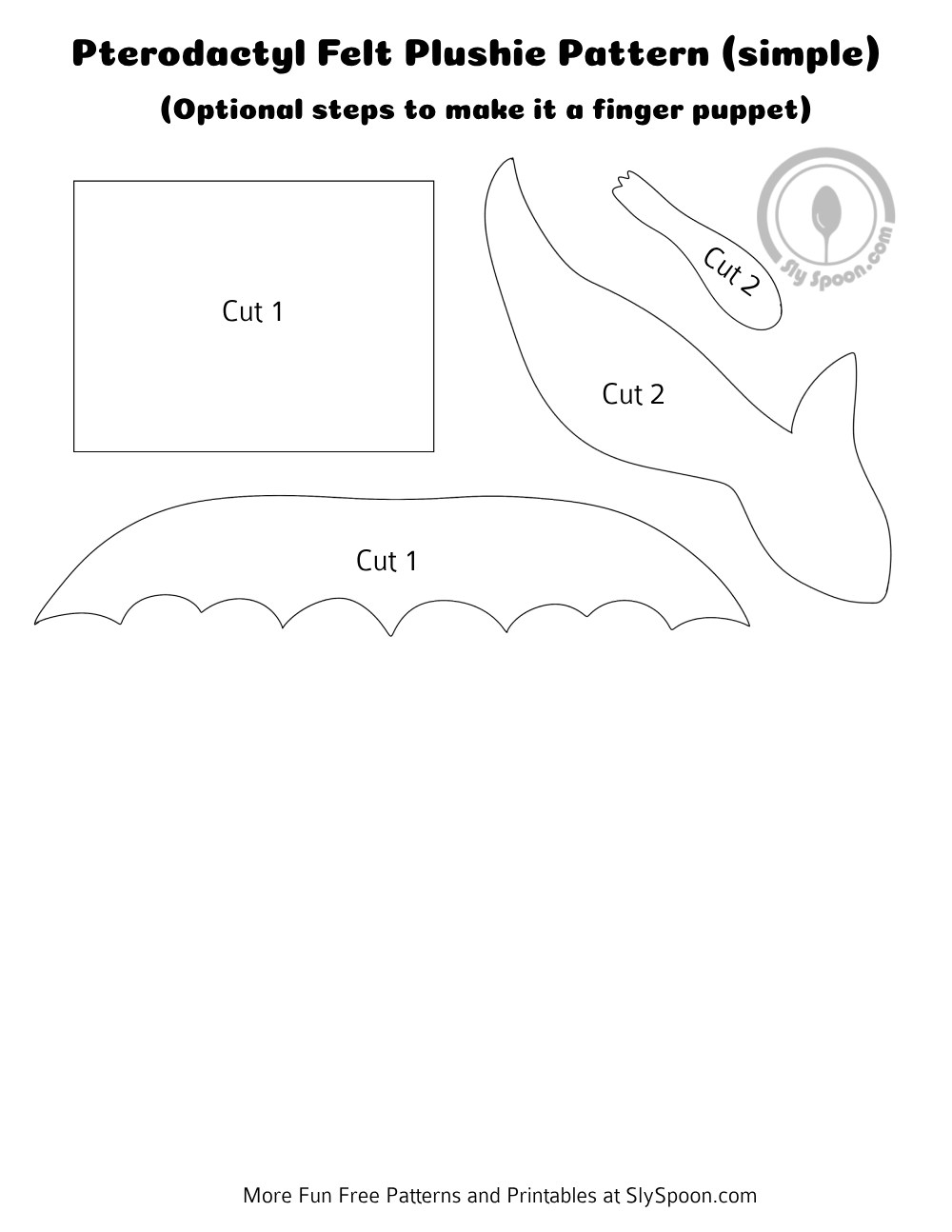 free printable pterodactyl template