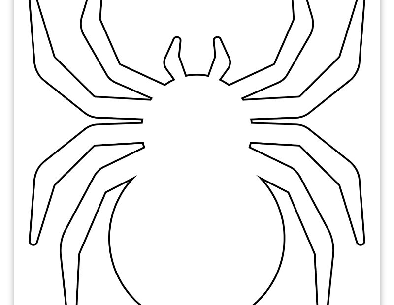 Free Printable Spider Template Pjs And Paint