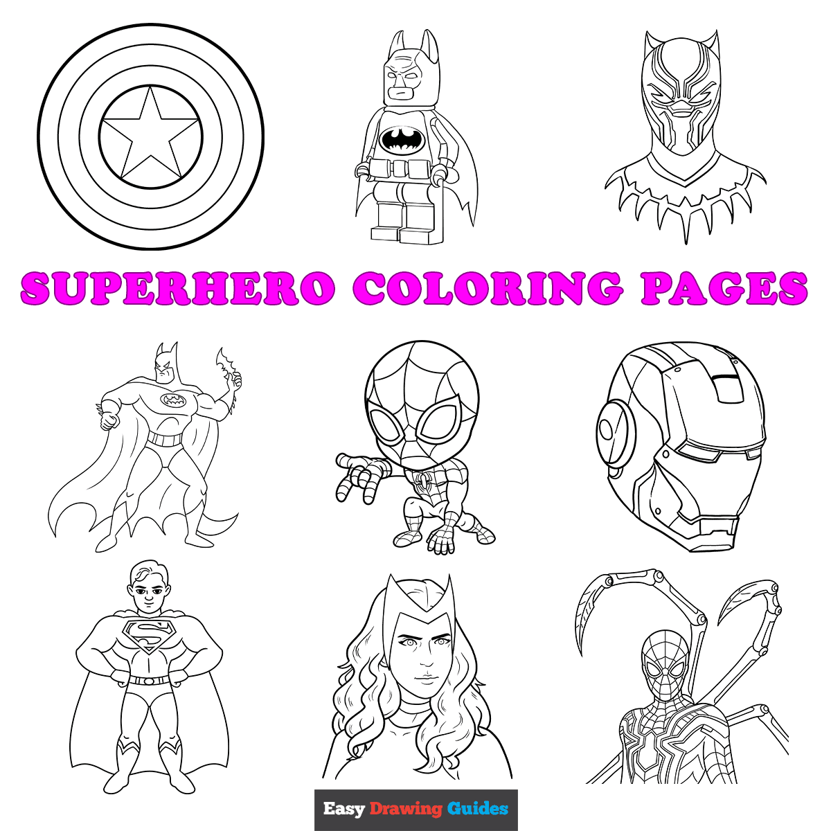 superman printable coloring pages