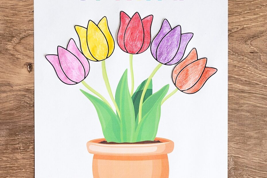 Free Printable Tulip Craft Mom s Printables
