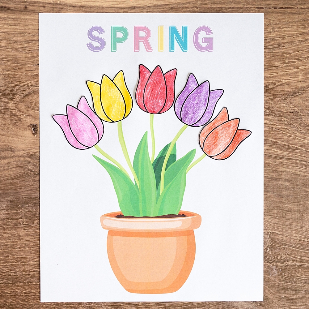 Free Printable Tulip Craft Mom s Printables