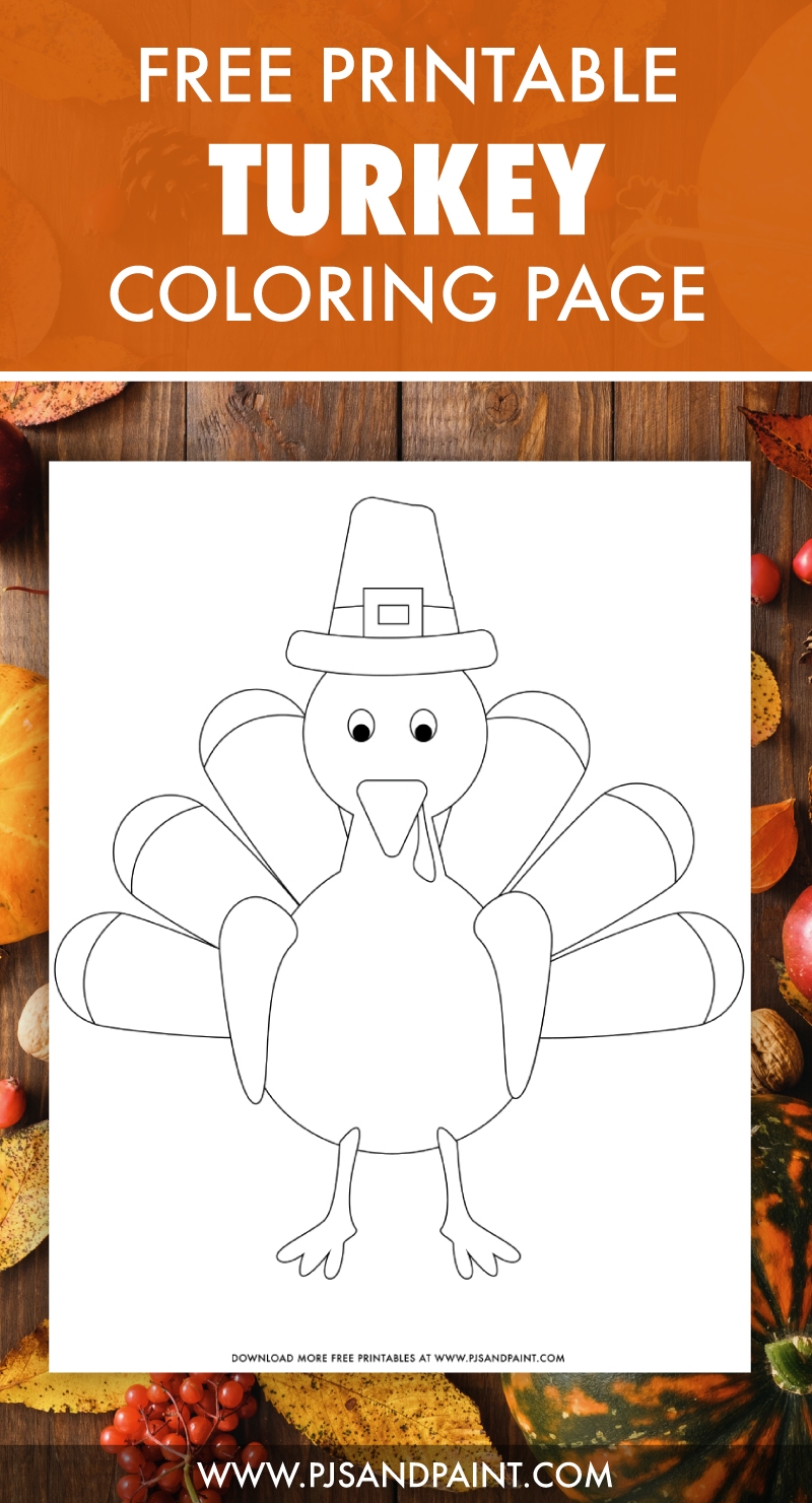 turkey color sheet printable