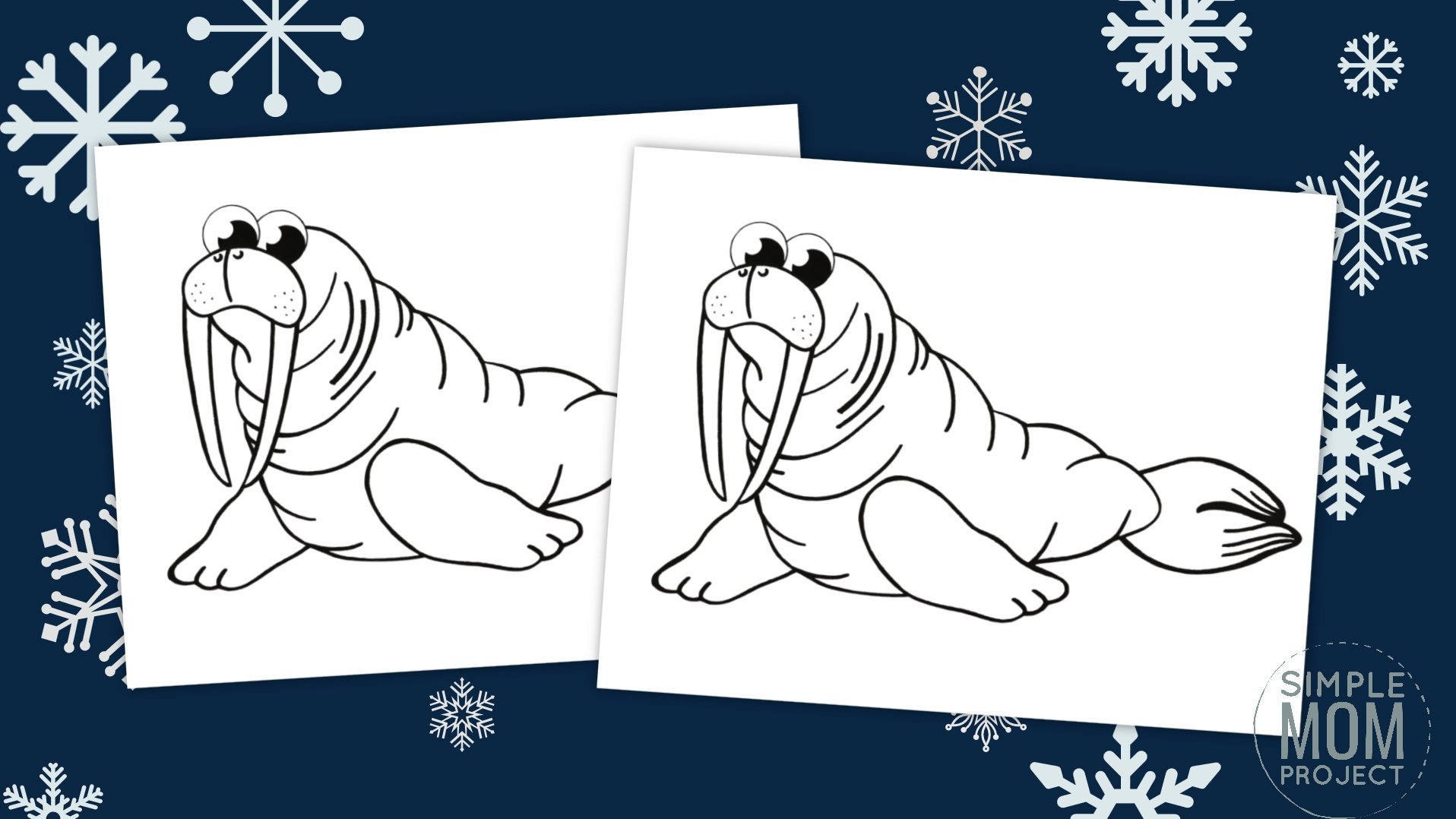 Free Printable Walrus Template Simple Mom Project