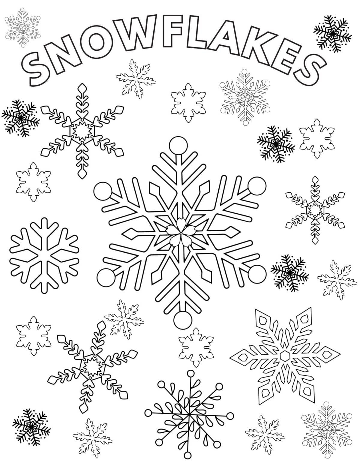 free winter themed coloring pages