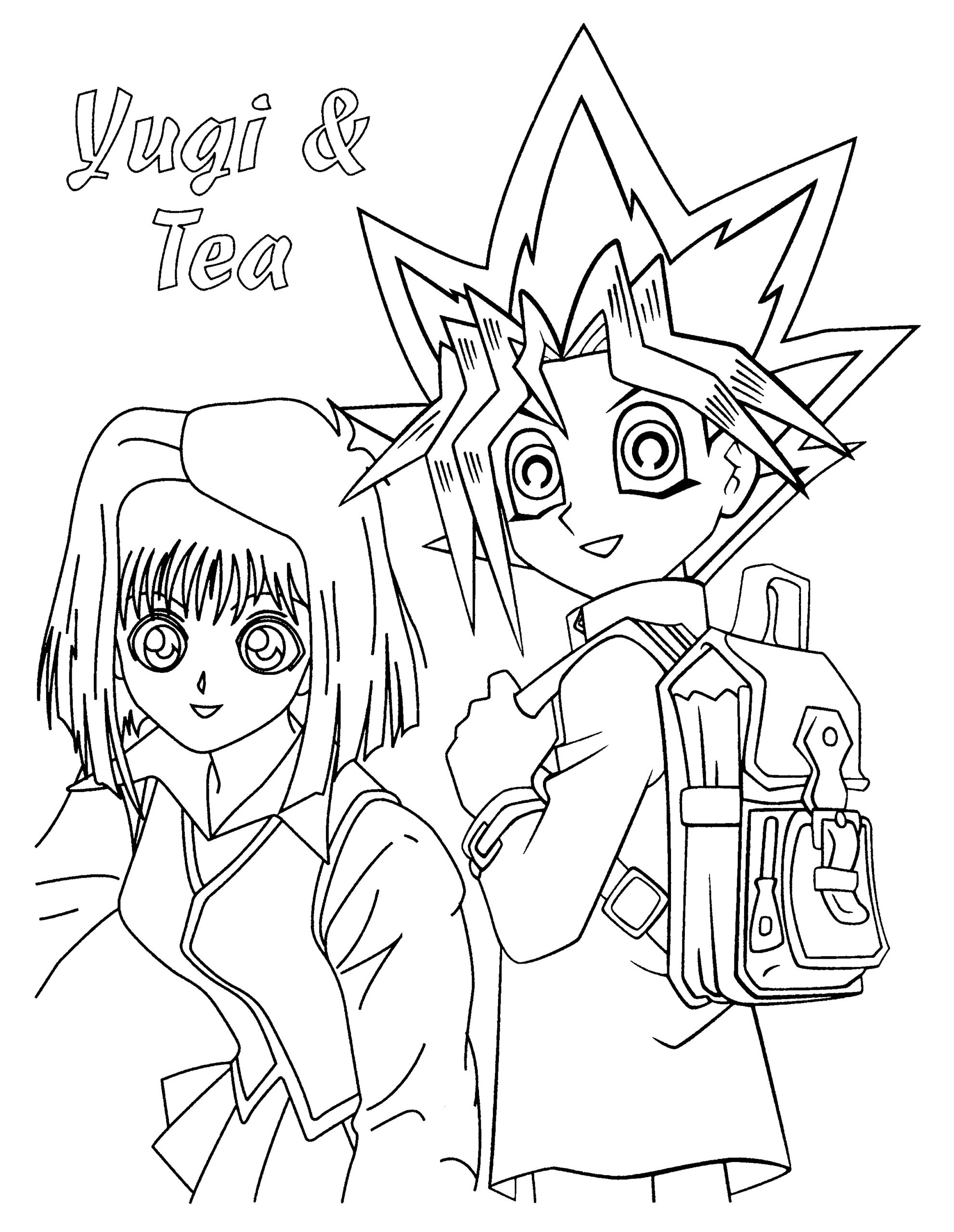 yugioh coloring pages for kids