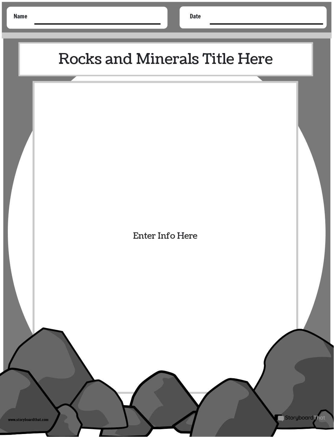 Free Rocks U0026 Minerals Worksheets Storyboard That