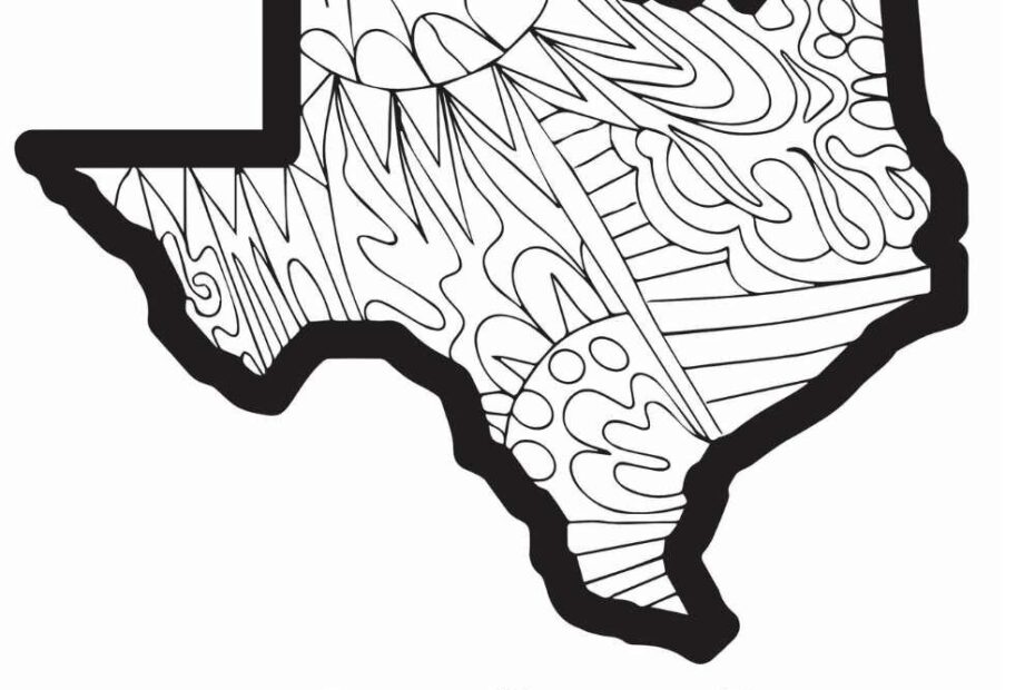 Free Texas Coloring Pages Stevie Doodles